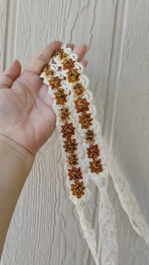 Image of Sunflowers embroidered boho halos