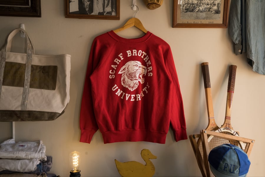 Image of University Raglan (Large)- Red