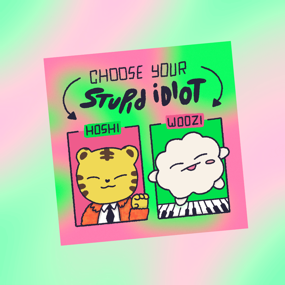 HxW Stupid Idiot - Seventeen Sticker