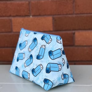 Image of Zipper Pouch - Large - Puffer Blue