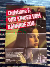 Original 1981 Christiane F A1 poster
