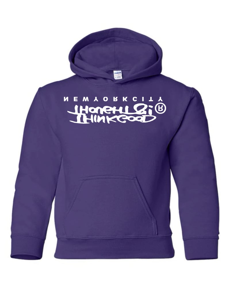 Image of Upside Down Original Logo Hoodie - Purple