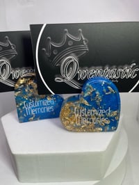 Image 10 of Handcrafted Resin Heart Cardholder/Ring holder