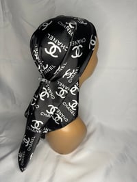 Image 2 of Double CCs Satin Scarf