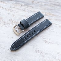 Image 2 of 20mm Horween Chromexcel Bison - Navy