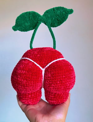 Image of Tiny  cherry booty pillow 