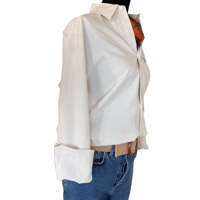 Image 5 of Vintage Chaps Ralph Lauren Cream Button Up Cotton Men’s Shirt - 15.5/35 Small