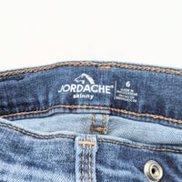 Image 7 of Girls Jordache High Rise Stylish Distressed Skinny Jeans