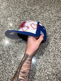 Image 1 of TWO TONE DIGITAL LOVE ATL BRAVES CUSTOM FITTED CAP