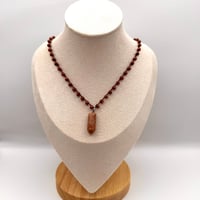 Image 2 of Goldstone & Stone Pendant Necklace