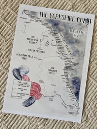 Image 1 of Yorkshire Coast Print - A4