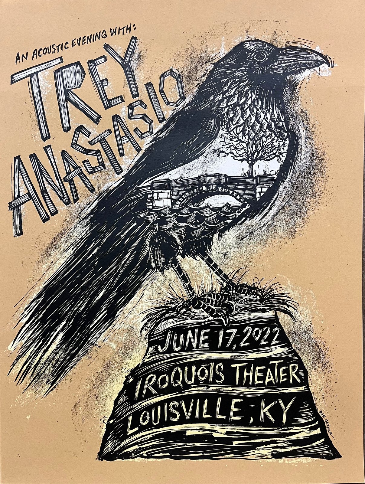 Trey Anastasio Band 4/17/18 poster + Summer camp store Pollock for noeljg