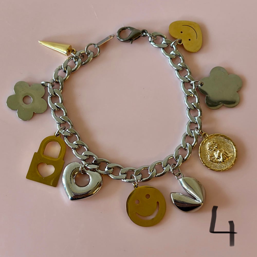 Image of Chunky Big Charm Bracelets - one of a kind