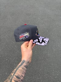 Image 2 of MULTI TONE GREY TAMPA BAY DEVIL RAYS CUSTOM A FRAME HAT