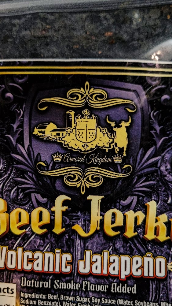 ๐The Armored Kingdom Volcanic Jalapeรฑo Beef Jerky ๐๐ถ๐