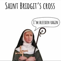Saint Bs Cross Card 