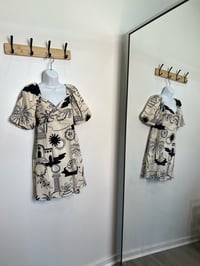 Image 2 of Olivia Twist Dress Black or Black & Cream