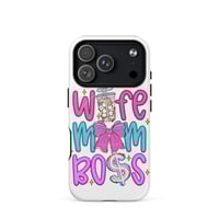 Image 3 of MagSafe® tough case for iPhone®- Mom Wife Boss