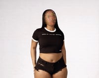 Image 3 of  Coeur SEC. “Soumoun” Crop Tee