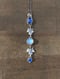 Image of Ivy Cobalt Blue Kyanite Rainbow Moonstone Lariat Pendant (with chain)