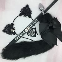 Daddy’s witch cat pet play set 