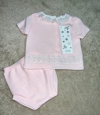 Image 1 of Girls Pink Romper Set