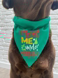 Image 5 of Meet me Under The Mistletoe / Christmas Trees Reversible Bandana 