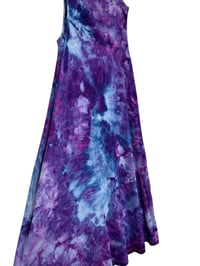 Image 9 of XS Jersey Knit Pocket Tank Dress in Purple Haze Ice Dye