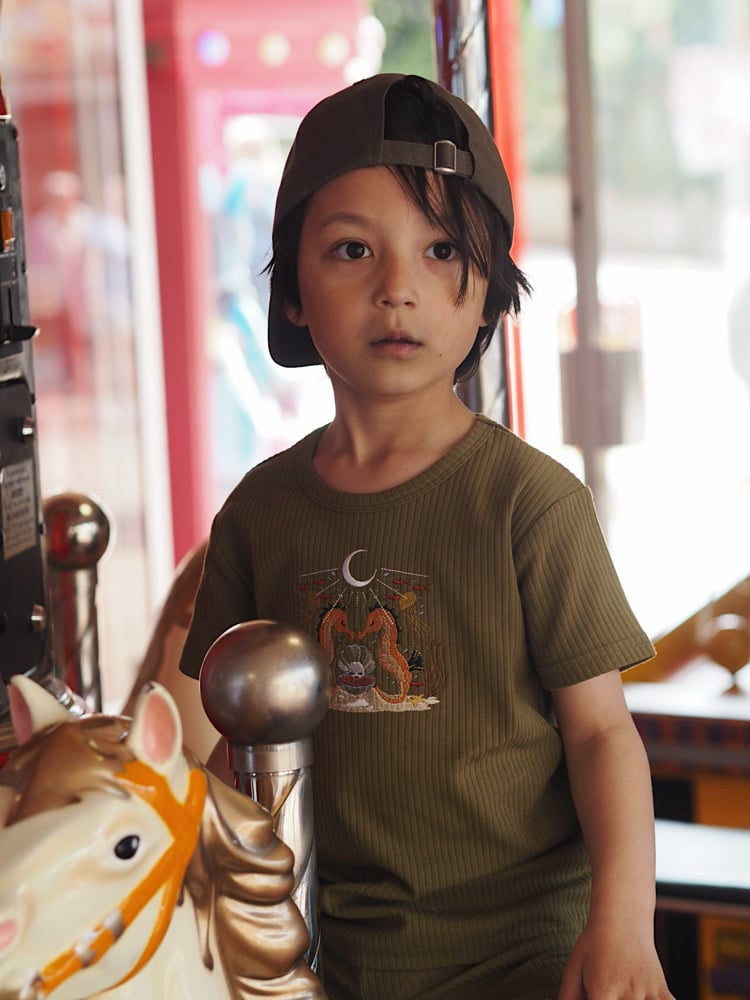 Image of  Belle & Bee Collaboration - Forest Green short sleeve tshirt