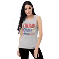 Image 7 of Trump Vance 24 Stars and Stripes Ladies’ Muscle Tank