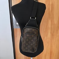 Unisex Brown Monogram Slingbag