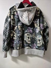 Image 2 of Kylie Jane Fleece Hoodie- butterfly skull 