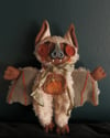 Paco the bat fibre beast doll - Oatmeal