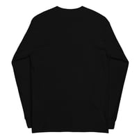 Image 2 of Black on Black Men’s Long Sleeve Shirt