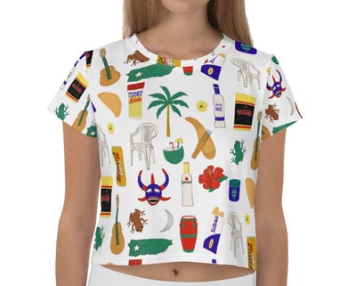 Image of Bori Print Crop Top