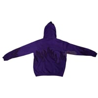 Image 4 of (M-L) Nike Hoodie Purple Flame "Letor" 620