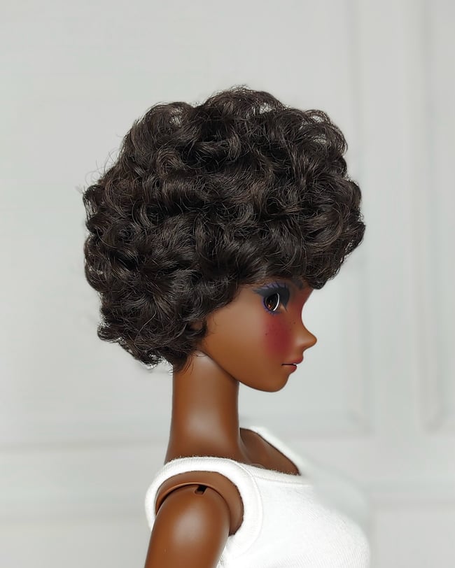 Natural Black Bubblecut