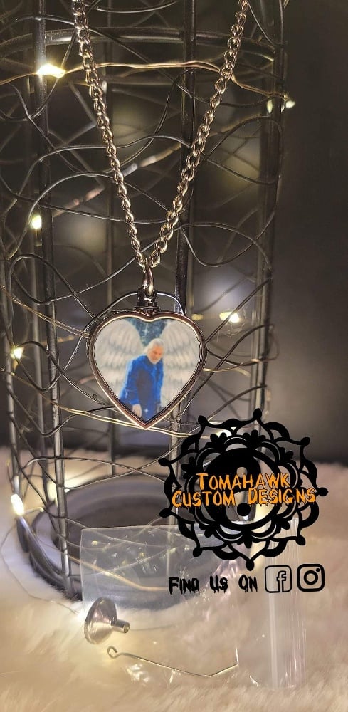 Image of Photo necklace urn