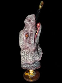 Image 5 of Dragon’s Head Trophy Table Lamp • OOAK