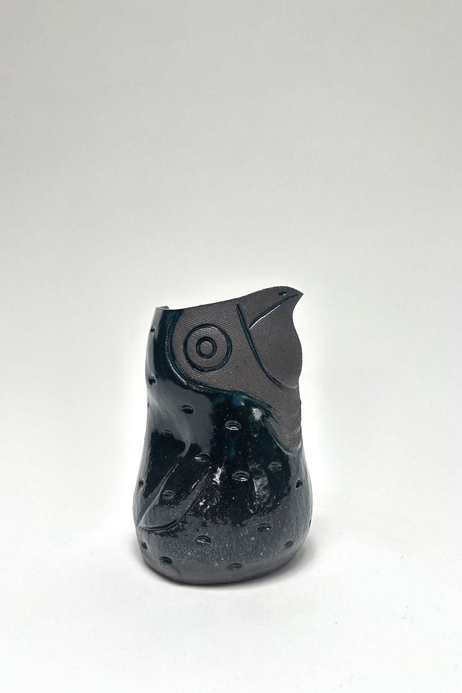 Image of Medium Dark Teal Handleless Penguin Pitcher