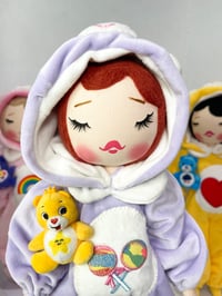 Image 1 of RESERVED FOR ALLISON CAREBEAR INSPIRED MEDIUM ART DOLL