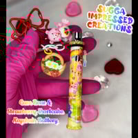 Image 1 of Care Bears X Strawberry Shortcake Keychain Battery 