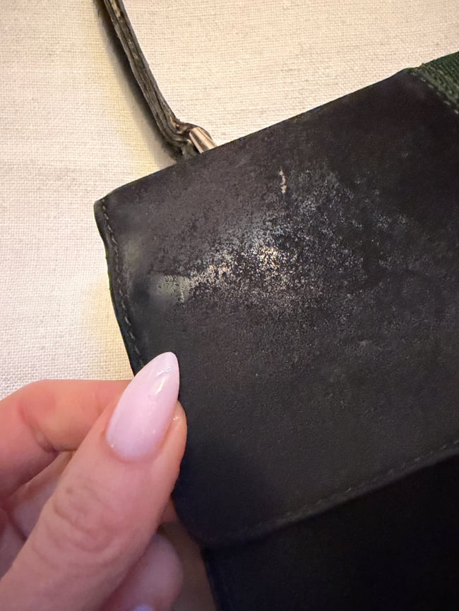 1970s Gucci italian leather handbag w lock and key