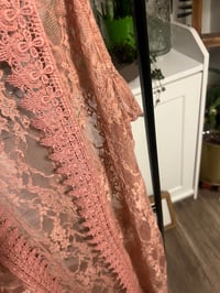 Image 3 of mauve lace cover up 