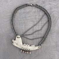 Image 2 of Assymetrical Jawbone Necklace