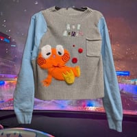 not again - handsewn sweater