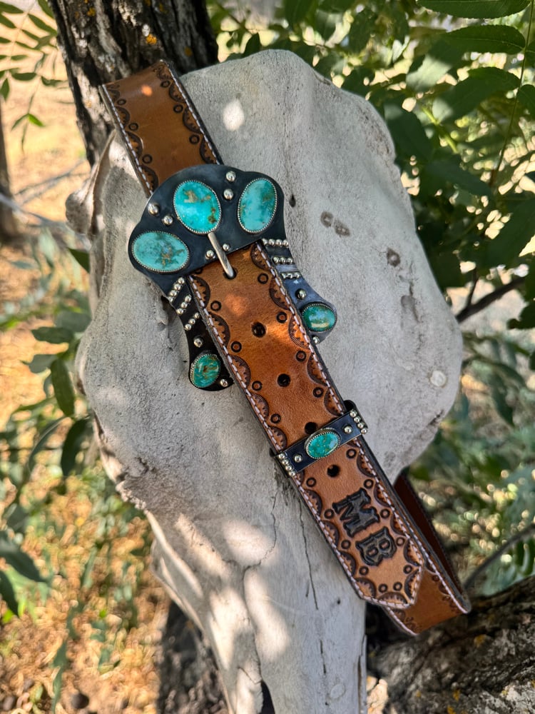 Image of Sonoran Gold Turquoise Buckle & Keeper