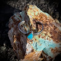 Image 3 of Single Fox Turquoise cuff 6.25”