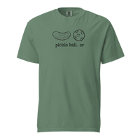 Image 3 of "pickle ball.. er" Unisex Garment-dyed Heavyweight T-shirt