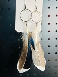Image 2 of Coffee and Feathers Hoops